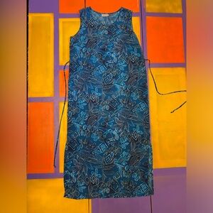 Blue Floral Maxi Dress